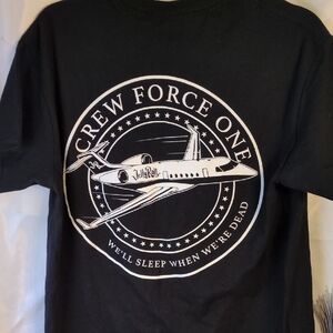 Crew Force One Jet Black Tee